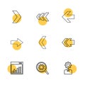 graph , setting , gear , arrows , directions , left , right , po