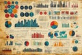 Graph sketch: An informative illustration of various graph types, highlighting data presentation