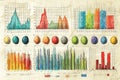 Graph sketch: An informative illustration of various graph types, highlighting data presentation