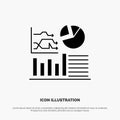 Graph, Success, Flowchart, Business solid Glyph Icon vector
