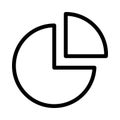 Graph thin line vector icon Royalty Free Stock Photo