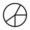 Graph thin line vector icon Royalty Free Stock Photo