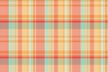 Graph vector fabric background, grungy pattern texture textile. Perfect seamless check plaid tartan in red and orange colors