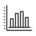 Graph vector glyph color icon Royalty Free Stock Photo