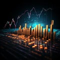 Graphed success Line graphs illustrate business, stock market performance intricacies