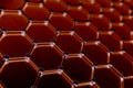 Graphene atomic structure, nanotechnology background. 3d illustration