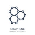 Graphene icon. Trendy flat vector Graphene icon on white backgro