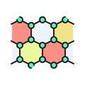 Graphene Icon Vector Illustration. Flat Outline Cartoon. Artificial Intelligence Icon Concept Isolated Premium Vector Royalty Free Stock Photo
