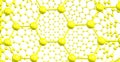 Graphene-like molecular structure isolated on white background