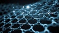 Graphene molecular structure microscopic science abstract Royalty Free Stock Photo