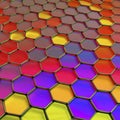 Graphene sheet, illustration Royalty Free Stock Photo