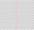 Graphene sheet with a red separator strip