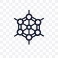 Graphene transparent icon. Graphene symbol design from Future te