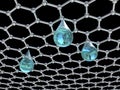 Graphene water filter, 3D illustration