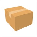 Carton Box Graphic Royalty Free Stock Photo