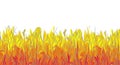 Abstract fire drawing. bottom page decoration. vector graphic illustration