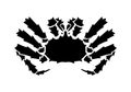 Graphic Alaska crab, vector