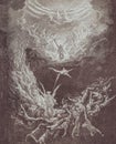 Graphic art from Gustave Dore published in The Holy Bible.