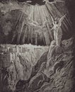 Graphic art from Gustave Dore published in The Holy Bible.