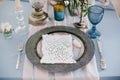 Graphic arts of beautiful wedding calligraphy cards and silver plate.