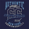 Graphic AUTHENTIC APPARELS SUPERIOR