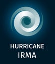 Graphic banner of hurricane Irma