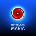 Graphic banner of hurricane Maria