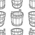 Graphic barrels of beer Royalty Free Stock Photo