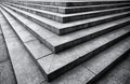 Graphic Black and White Cement Stairs Royalty Free Stock Photo
