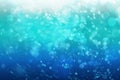 Graphic of blue ocean or pool with air bubble and space for write wording