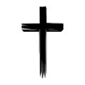 Graphic christian cross symbol icon