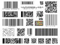 Set of bar codes on white background Royalty Free Stock Photo