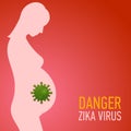 Graphic concept outbreak of new virus Zika.