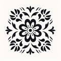 Graphic 2d Design: Petunia In Slavic Folk Art Style