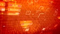 Abstract algorithms in the purple background
