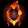 Graphic deamon fox mask Royalty Free Stock Photo