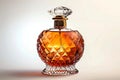 Graphic decorative perfume bottle design isolated on white background, high resolution, high quality Royalty Free Stock Photo