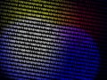 Graphic depicting binary data flow