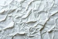 Graphic depicting white empty rough torn and crumpled poster texture background Royalty Free Stock Photo