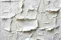 Graphic depicting white empty rough torn and crumpled poster texture background Royalty Free Stock Photo
