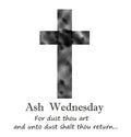 Graphic design of an ash wednesday icon Royalty Free Stock Photo