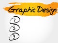 Graphic Design blank list Royalty Free Stock Photo