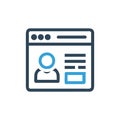 Digital User Interface Experience Icon