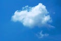 Graphic design elements, Beautiful clouds. Blue tone background. Cumulus clouds,