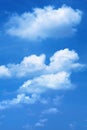 Graphic design elements, Beautiful clouds. Blue tone background. Cumulus clouds,