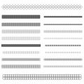 Graphic design elements - page divider line set Royalty Free Stock Photo