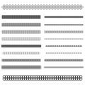 Graphic design elements - page divider line set Royalty Free Stock Photo