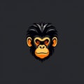 Simple Monkey Head Logo Design