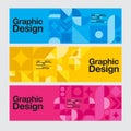 Graphic Design, Geometry Shape, Blue , Banner ,Layout Template