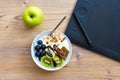 Graphic Design and Healthy Lifestyle Concept with Fruits Royalty Free Stock Photo